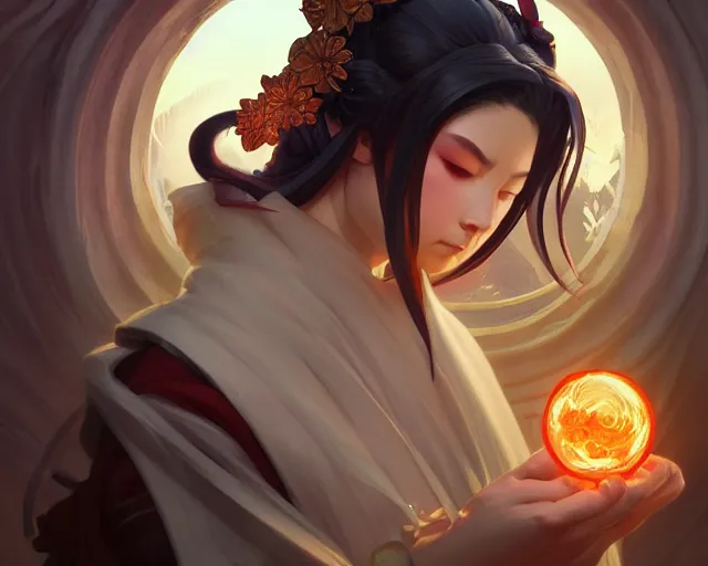 Image similar to photography of bakemono zukushi, deep focus, d & d, fantasy, intricate, elegant, highly detailed, digital painting, artstation, concept art, matte, sharp focus, illustration, hearthstone, art by artgerm and greg rutkowski and alphonse mucha