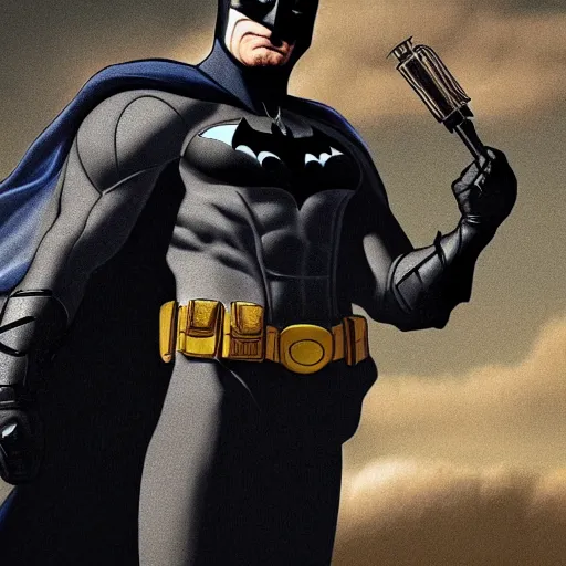 Image similar to batman starring as jack in breaking bad. full body. oil on canvas. intricate. 8 k. highly professionally detailed. hdr. cgsociety