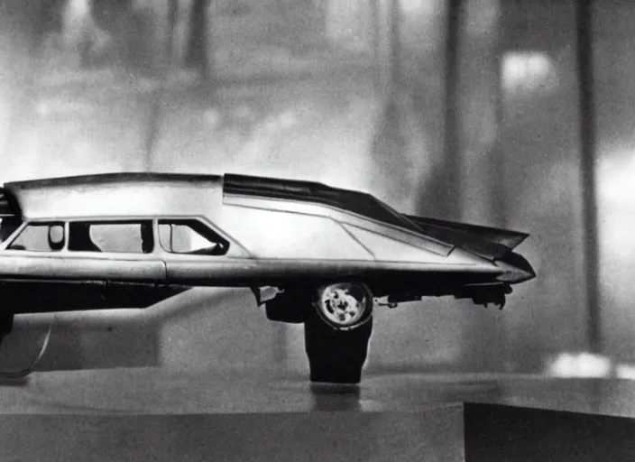 Image similar to vehicle from the 1952 science fiction film Blade Runner