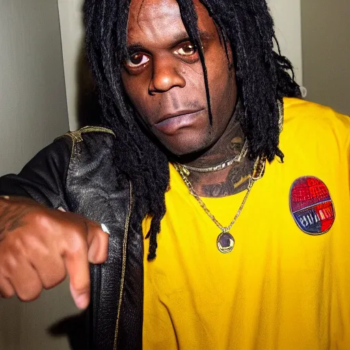 Prompt: Chief Keef in the backrooms