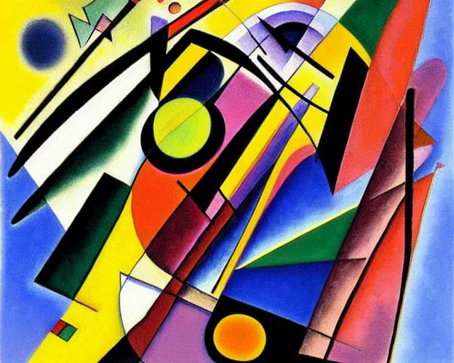 Image similar to a painting by kandinsky