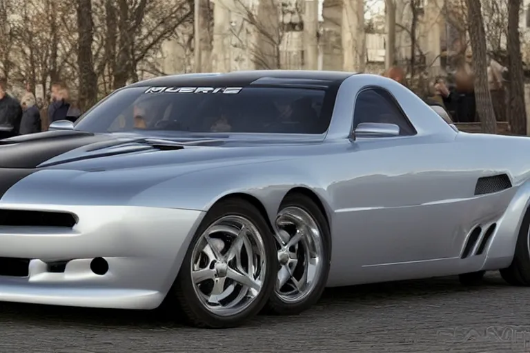 Image similar to muscle car designed in ukraine ( 2 0 0 5 )