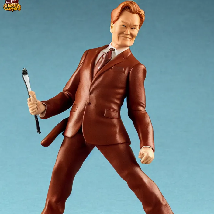 Image similar to Conan O'Brien, a GOODSMILE figure of Conan O'Brien, figurine, detailed product photo,