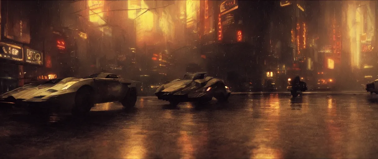 Image similar to realistic screenshot from blade runner movie, intricate, moody lighting, highly detailed, cinematic, photoreal octane rendering, syd mead, liepke, ruan jia, craig mullins, ridley scott