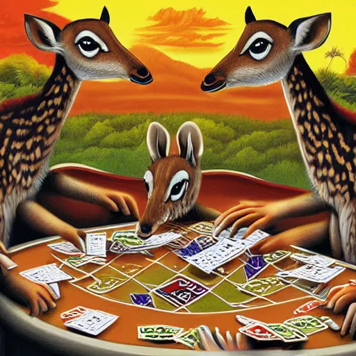 Image similar to a movie poster of dik diks playing poker illustration art by Robert Grossman