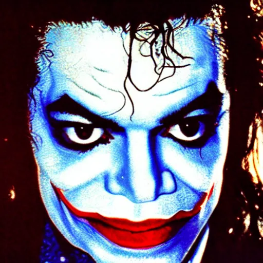 Prompt: awe inspiring Michael Jackson as The Joker 8k hdr