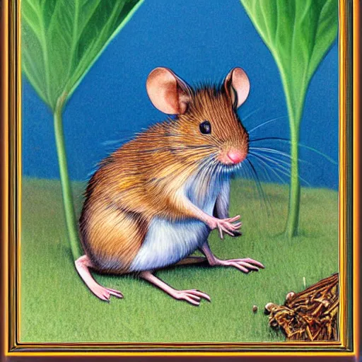 Prompt: field mouse, by sven nordqvist