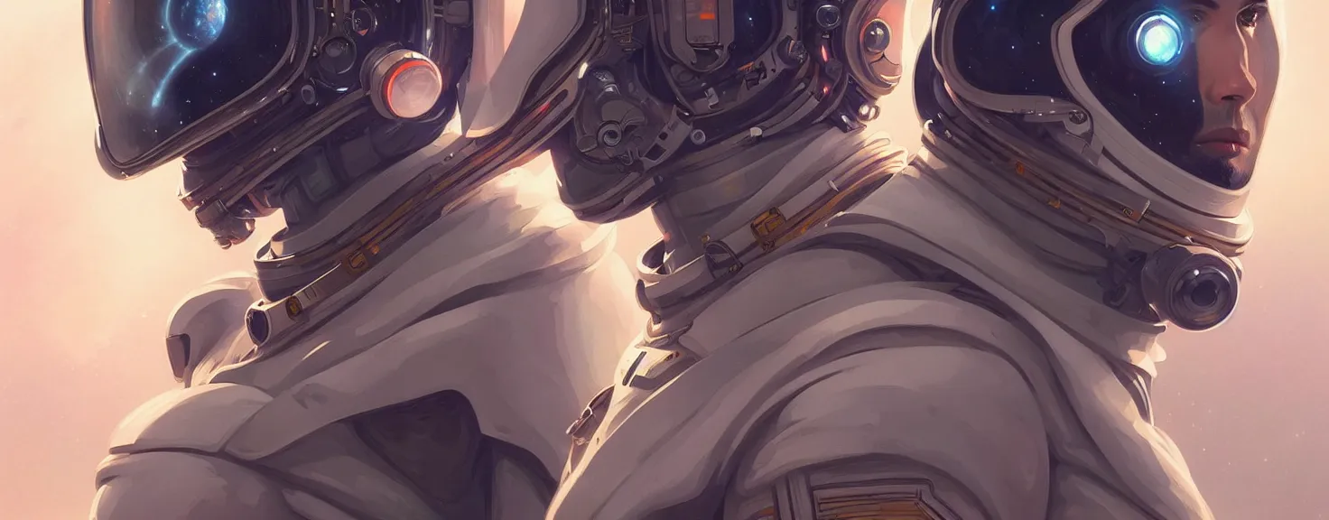 Image similar to Spaceman Spaceman Spaceman Spaceman Spaceman Spaceman futuristic portrait, highly detailed, digital painting, artstation, concept art, smooth, sharp focus, illustration, art by artgerm and greg rutkowski and alphonse mucha