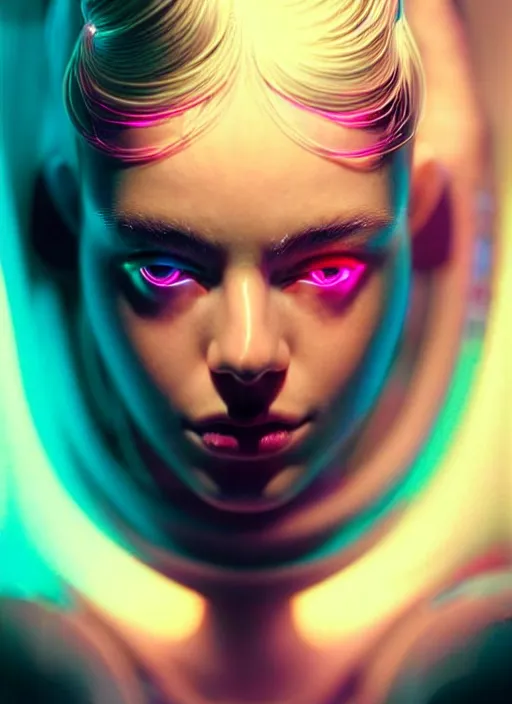 Image similar to a highly detailed long shot photo of sensual female face portrait, futurism, rococo cyber neon lighting, detailed futuristic fibonacci jewelry, profile posing, hyper photorealistic, crispy quality, digital photography, trending in pinterest, cinematic, 4 k ultra hd, art by pascal blanche, art by greg rutkowski, art by artgerm,