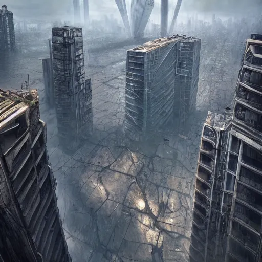 Image similar to dystopian sao paulo, 8 k, art by petter steen and daniel dociu and david edwards