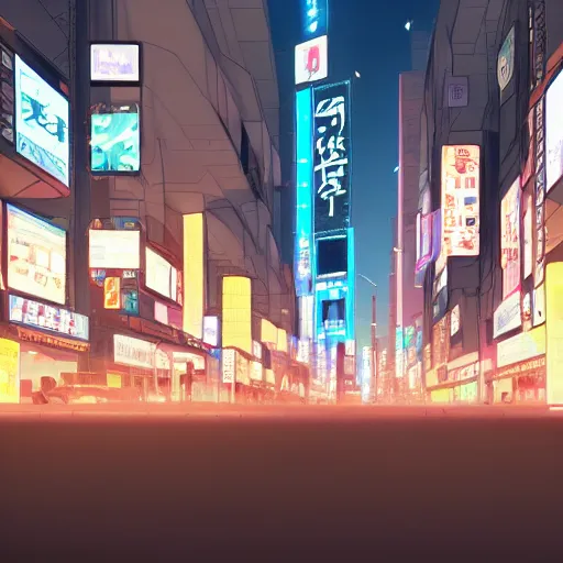 Image similar to a close up of shinjuku by makoto shinkai, beeple and james jean, aya takano color style, 4 k, super detailed, modern, 4 k, symmetrical