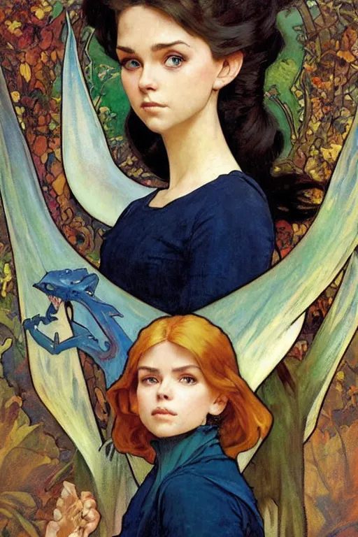 Image similar to 🐉::3, by Margaret Keane, greg rutkowski, thomas kindkade, alphonse mucha, loish, norman Rockwell,