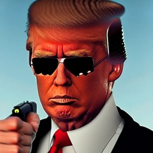 Image similar to donald trump in the Terminator