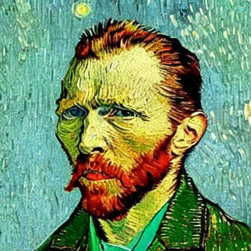 Image similar to Realistic photo of Van Gogh