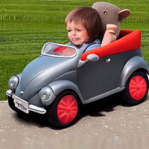 Image similar to photo of small mouse controlled convertible car