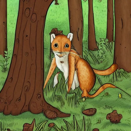 Prompt: maus in forest, by rivuletpaper, rivuletpaper art, very detailed,