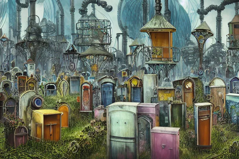 Image similar to elegance futuristic watery favela graveyard honeybee hive, art nouveau environment, industrial factory, award winning art, epic dreamlike fantasy landscape, ultra realistic,