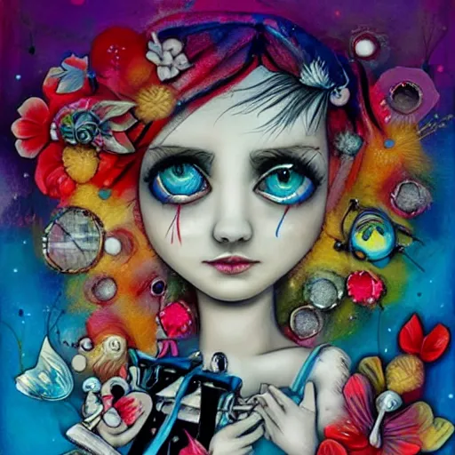 Image similar to by jasmine becket - griffith spontaneous, minimalist. a beautiful experimental art of a team of surgeons gathered around a patient on an operating table, with one surgeon in the process of cutting into the patient's chest. the experimental art is full of intense colors & brushstrokes, conveying the urgency & intensity of the surgery.