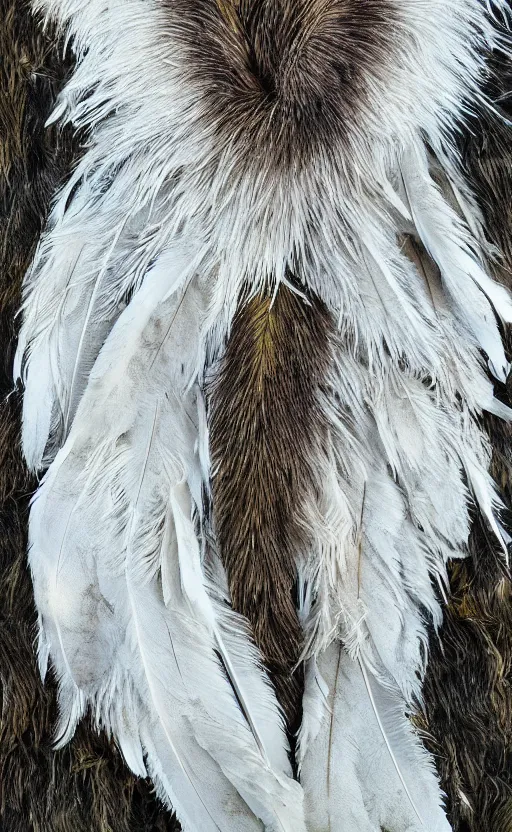 Prompt: wool, down, feathers, fur, moss, realistic, 8k, art