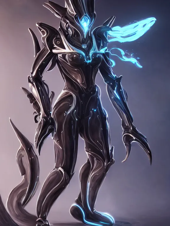 Image similar to exquisite cinematic front shot of a beautiful saryn warframe, that's a giant beautiful stunning anthropomorphic robot female dragon with metal cat ears, posing elegantly, robot paws for feet, streamlined white armor, long elegant tail, two arms, two legs, long tail, detailed warframe fanart, destiny fanart, high quality digital art, macro art, dragon art, furry art, realistic digital art, warframe art, Destiny art, furaffinity, DeviantArt, artstation, 8k HD, octane render
