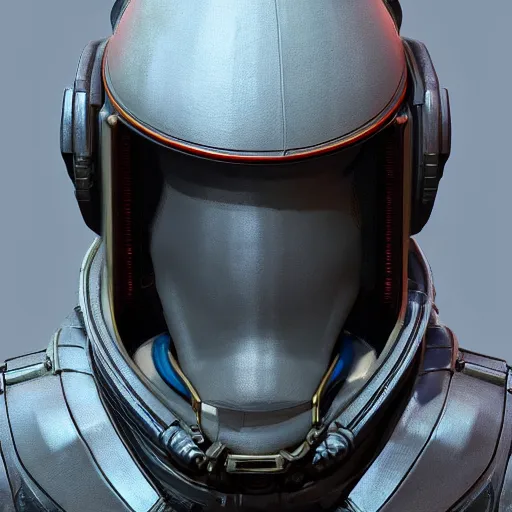 Prompt: an cyberpunk space helmet, sculpted in zbrush in the style of anthony chong jones and greg rutkowski, trending on art station