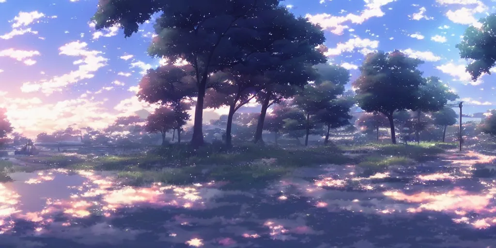 Anime Landscape Wallpaper HD-demhanvico.com.vn