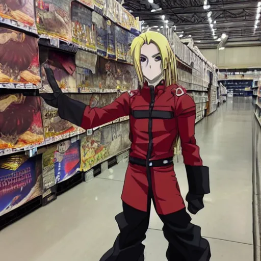 Image similar to edward elric at costco