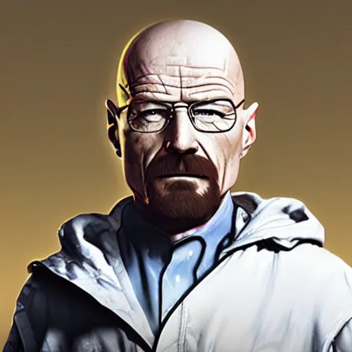 Image similar to walter white in overwatch