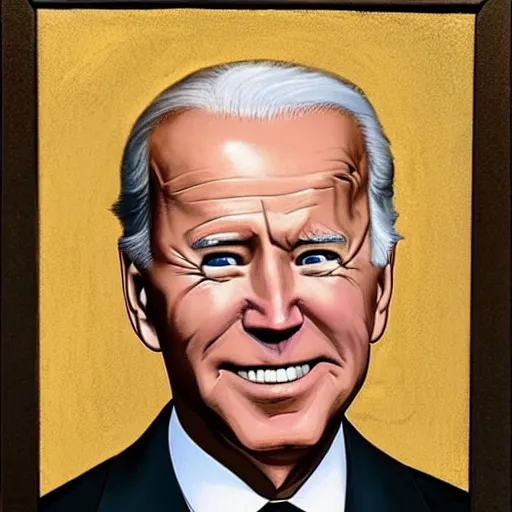 Image similar to joe biden, medieval painting, detailed