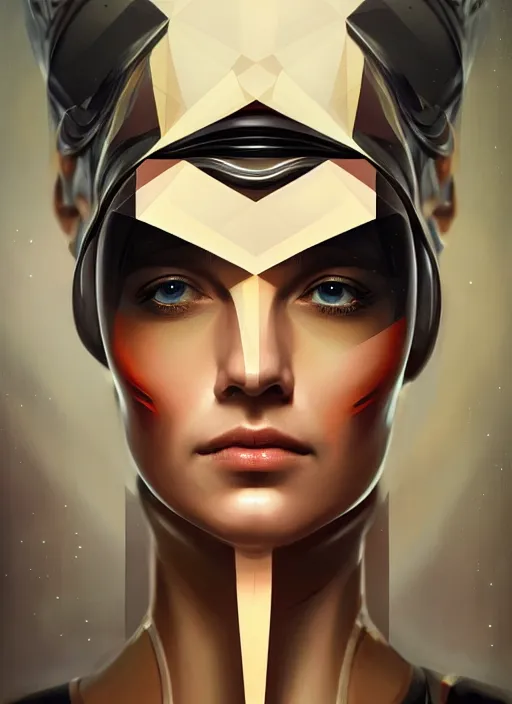 Image similar to portrait of female android, symmetry, intricate, elegant, highly detailed, smooth, sharp focus, concept art, digital painting, illustration, artstation, by fra angelico, sandra chevrier and greg ruthkowski