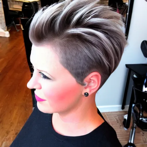 Image similar to short hair fauxhawk heather symmes, youtube