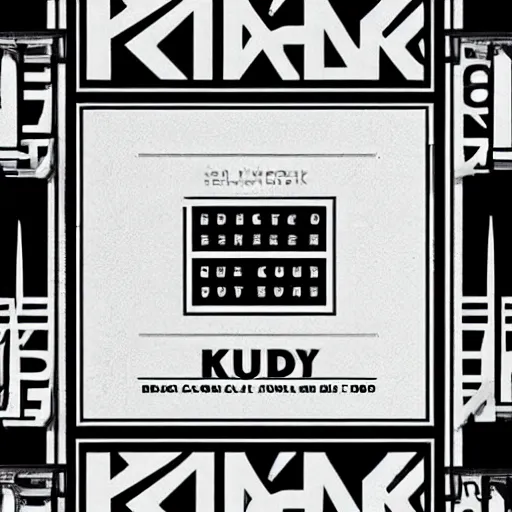 Image similar to black on white logo design in style of david rudnick, y 2 k, brutalism, acid, techno