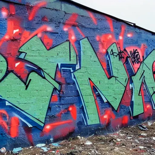 Prompt: war zone graffiti, detailed