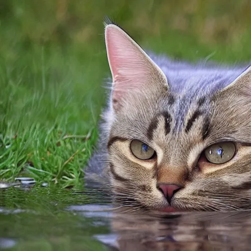 Image similar to cats as liquid