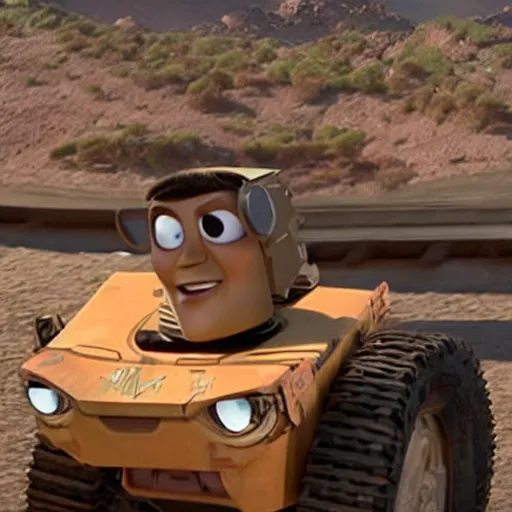 Prompt: still of xavi hernandez in wall • e ( 2 0 0 8 )