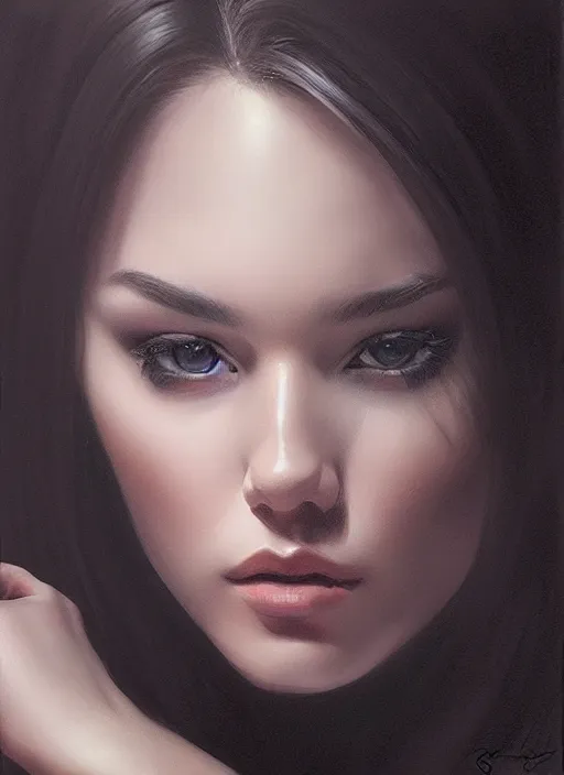 Prompt: photo of a gorgeous young woman in a dark studio, low key, in the style of stefan kostic, realistic, sharp focus, 8k high definition, insanely detailed, intricate, elegant, art by stanley lau and artgerm