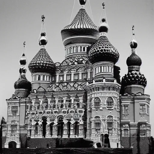 Prompt: russian tsar ivan the terrible in his palace in moscow builds a lego castle, kodak, old photo, black and white, film, wide lens, 1 6 mm,