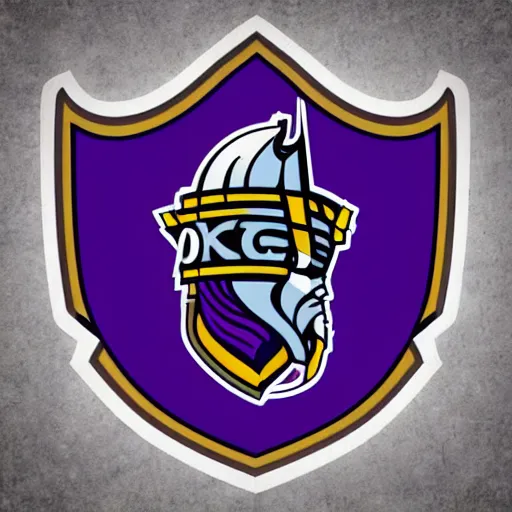 Image similar to nhl logo detailed vector vikings