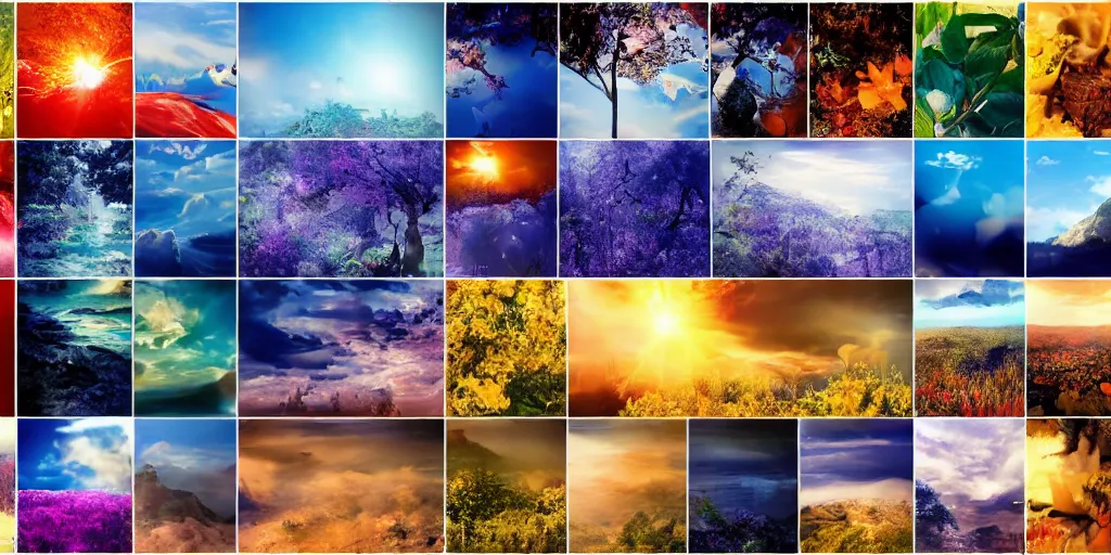 Prompt: beautiful photo collage poster 4 k