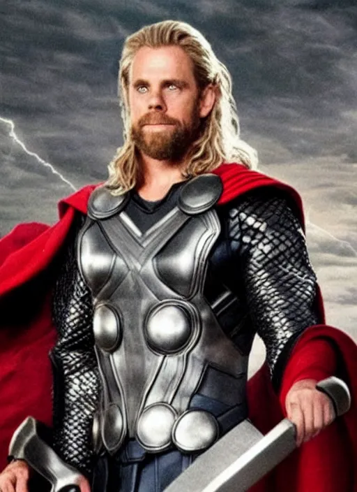 Prompt: ben stiller as thor,