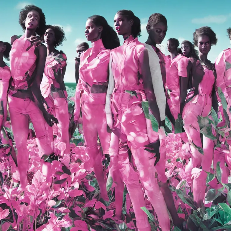 Image similar to portrait fragrance advertising campaign by richard mosse