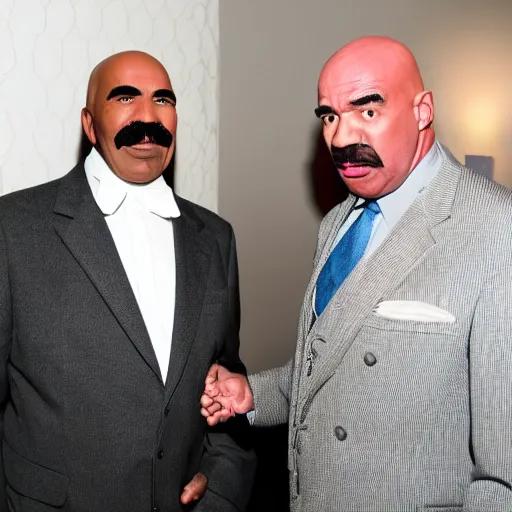 Image similar to hitler meeting steve harvey in family feud ( 2 0 1 6 )