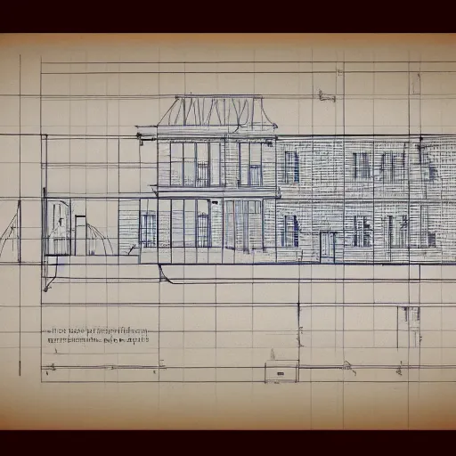 Image similar to architectural blueprint of a pickle