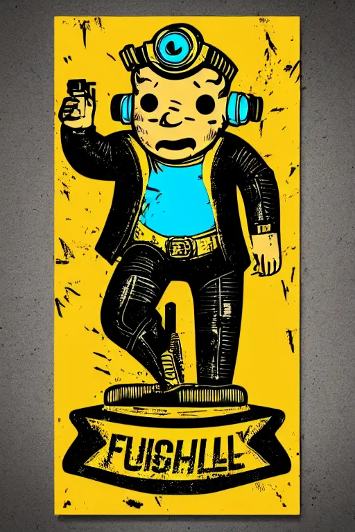 Image similar to fallout 7 6 retro futurist illustration art by butcher billy, sticker, colorful, illustration, highly detailed, simple, smooth and clean vector curves, no jagged lines, vector art, smooth andy warhol style