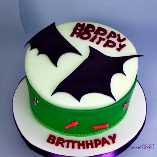 Image similar to bat birthday cake,