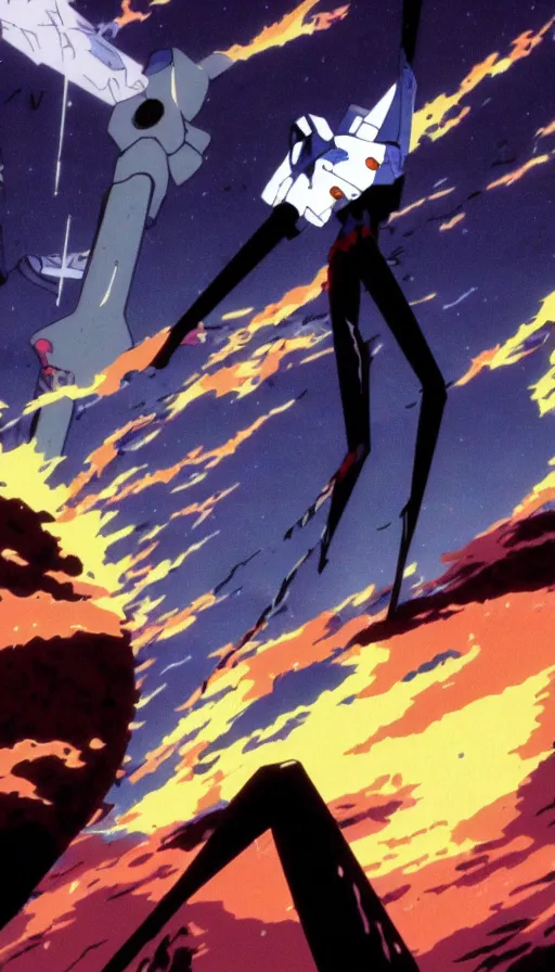 Prompt: the end of the world, from evangelion