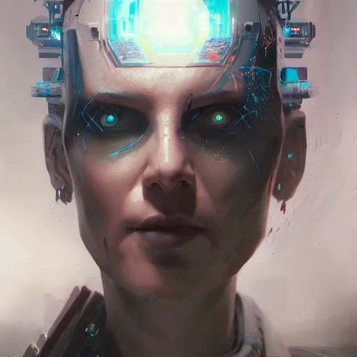 Image similar to evil ai, neuromancer, painted by stanley lau, painted by greg rutkowski, painted by stanley artgerm, digital art, trending on artstation