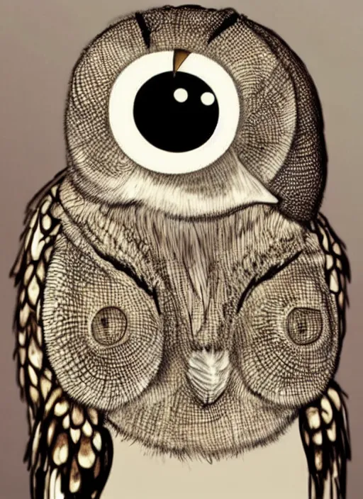 Image similar to bee - owl hybrid