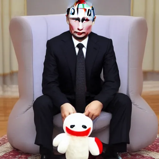 Prompt: vladimir putin as a plushie