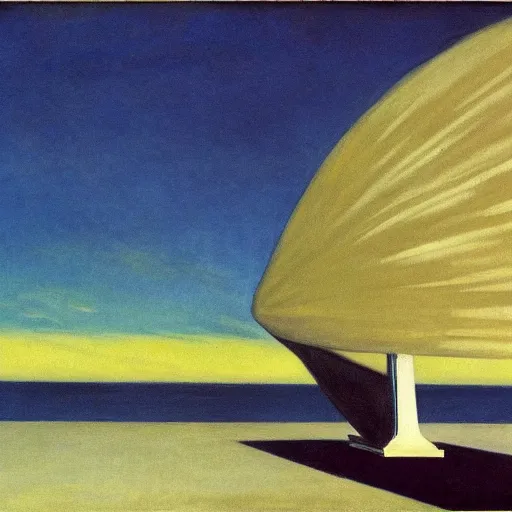 Image similar to Zeppelin by Edward hopper